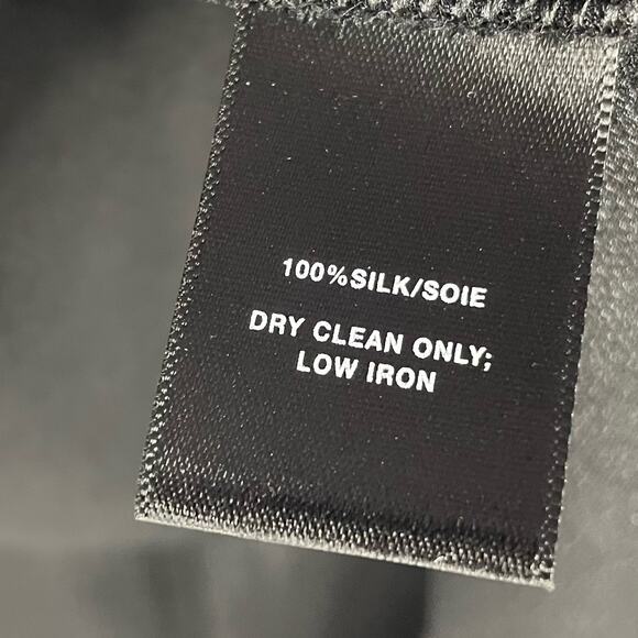 Lafayette 148 Taylor Tunic Black Silk Dress Asymmetrical Hem Sleeveless Sz S - Picture 9 of 11